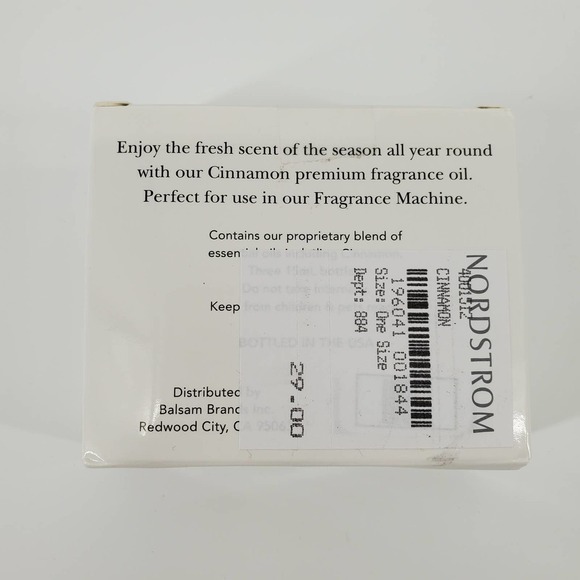 Balsam Hill Cinnamon Scents of the Season Fragrance Oil Set of 3 NEW IN BOX - Picture 2 of 2